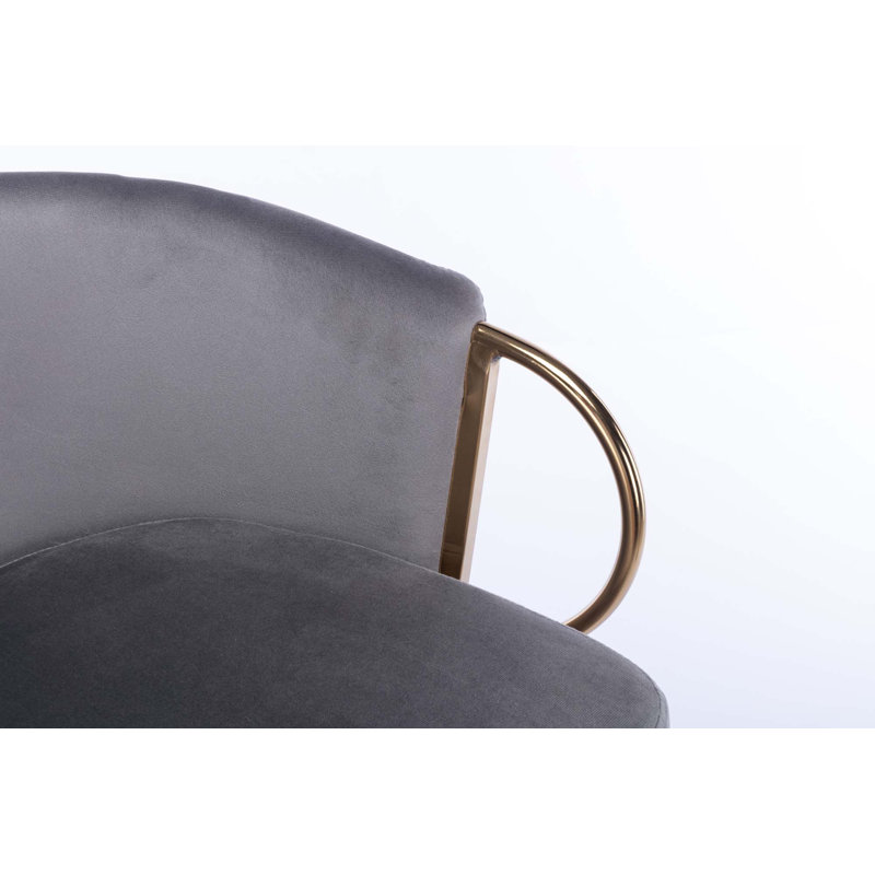 Tabouret à hauteur réglable Therman, Gris