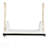 Acacia Wood Patio Swing Chair With Cushion And Pillows, 10.8Ft Hemp Ropes For Garden, Backyard, Lawn, Black-431893123-431893122