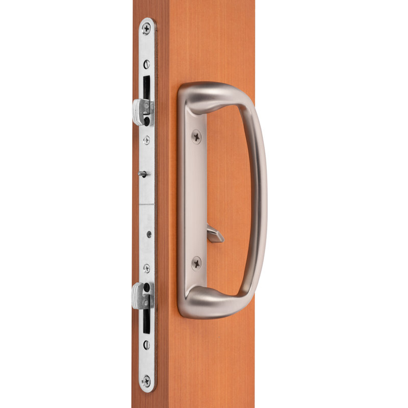 Poignée de porte coulissante Sonoma (serrure à mortaise non incluse), Nickel brossé
