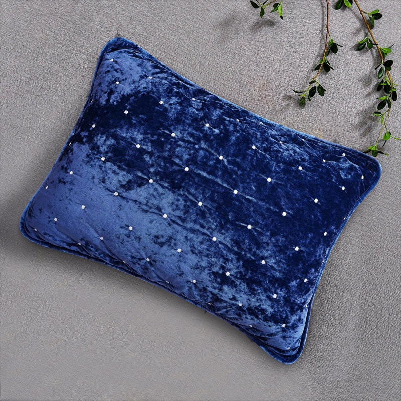 Taie décorative en polyester , Très grand, Bleu foncé