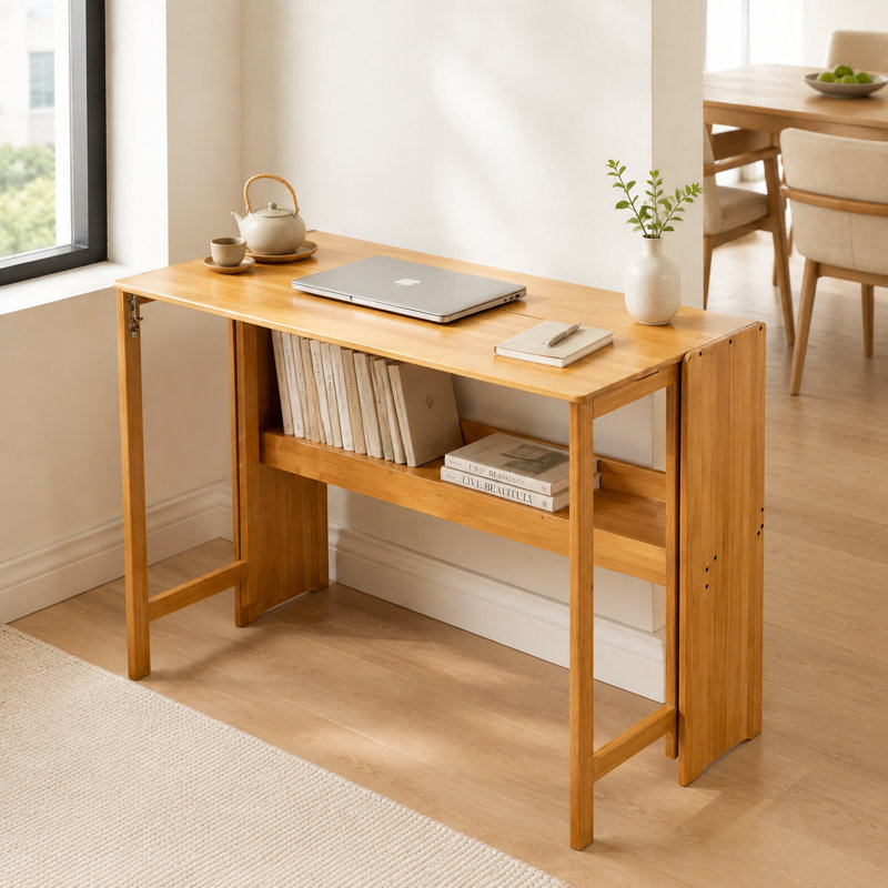 Bureau pliant en bambou