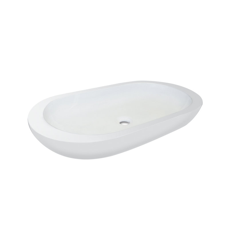 Valley Acrylic Ltd. 16.75'' White Ceramic Oval Bathroom Sink