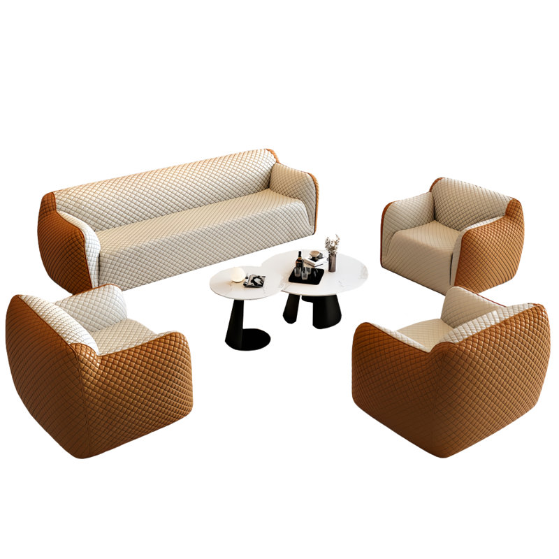 Creative light luxury sofa tea table combination
