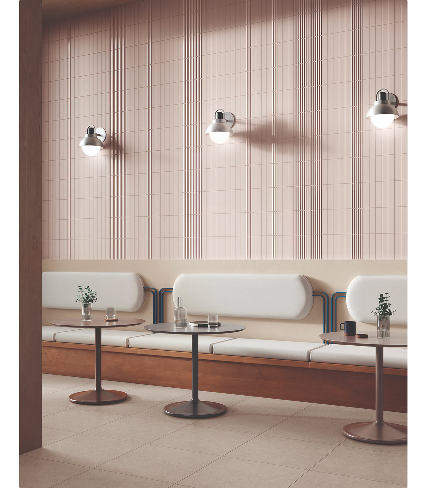 Dolce Fluted 2.5" x 10", Crema