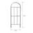 36" Metal Garden Trellis
