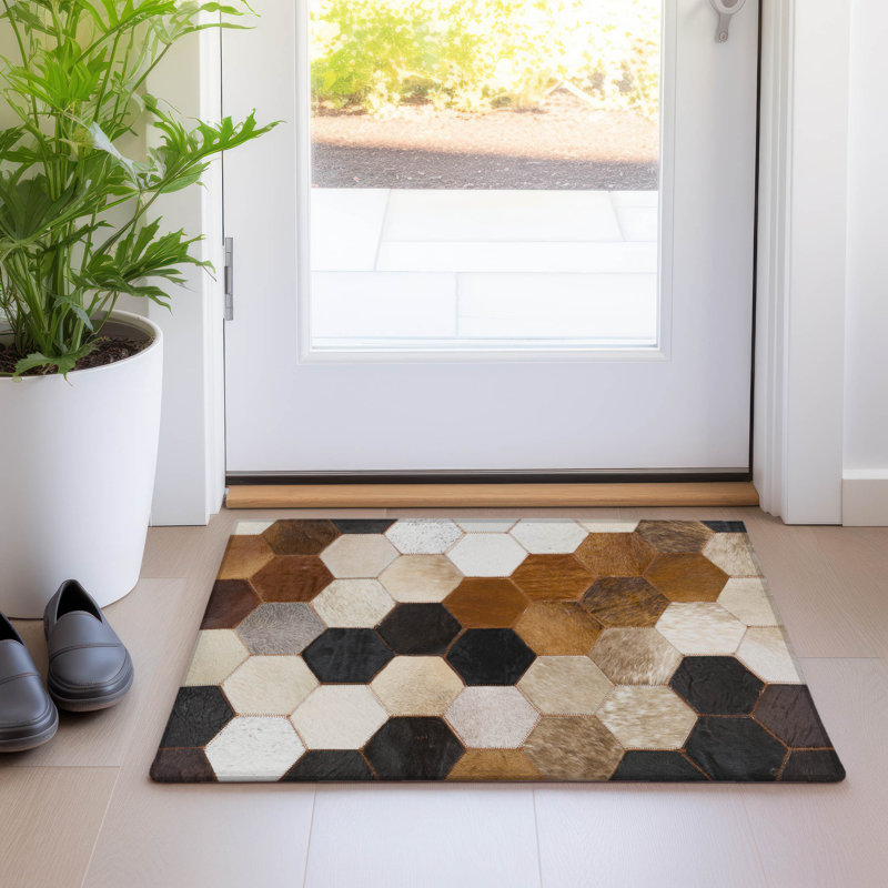 Premium Machine Washable Lewes AMF104 Multi Rug, Rectangle 1'8" x 2'6"