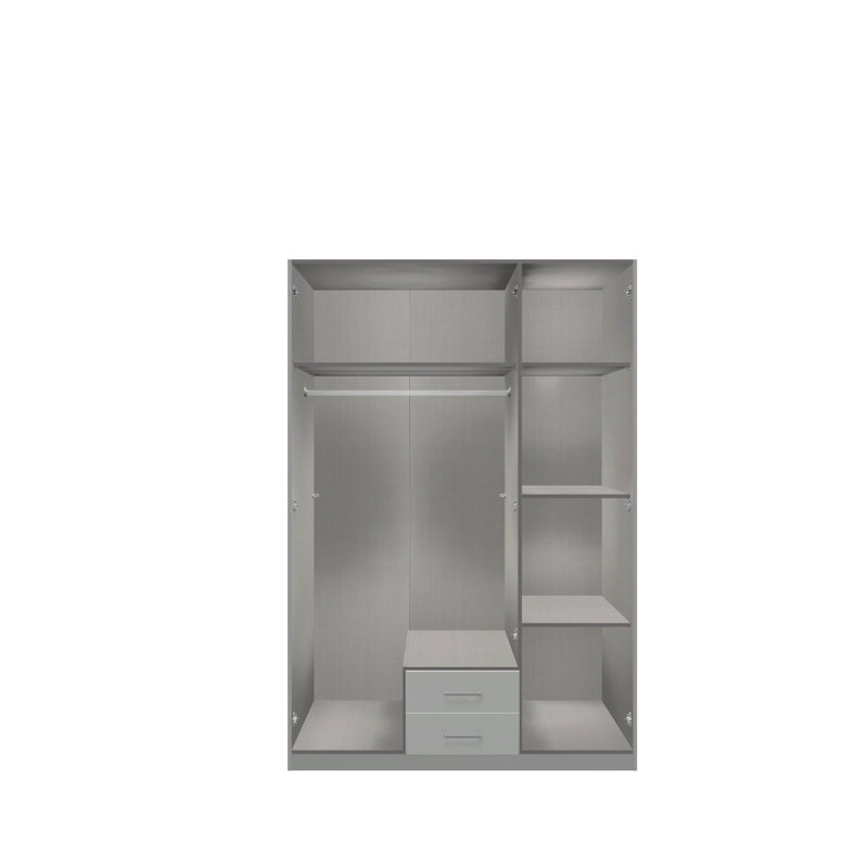 Pablo 3 Door Wardrobe, Oak/White