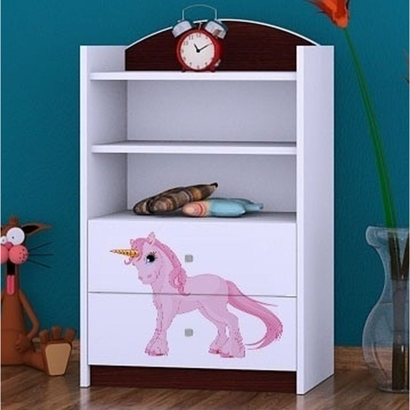 Katelyn 96cm H X 60cm W Animals Kids Cube, Wenge