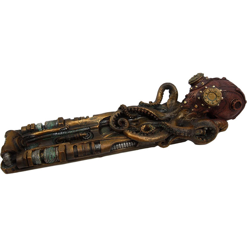 Figurine de brûleur d'encens Renato Steampunk Kraken