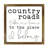 Country Roads Art Print 8x8in Framed Vintage Rustic Farmhouse Wall Decor