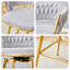 Ensemble de 2 tabourets de bar pivotants minimalistes modernes avec coussins en lin de coton et structure en métal antirouille, gris antique blanc-1369638250