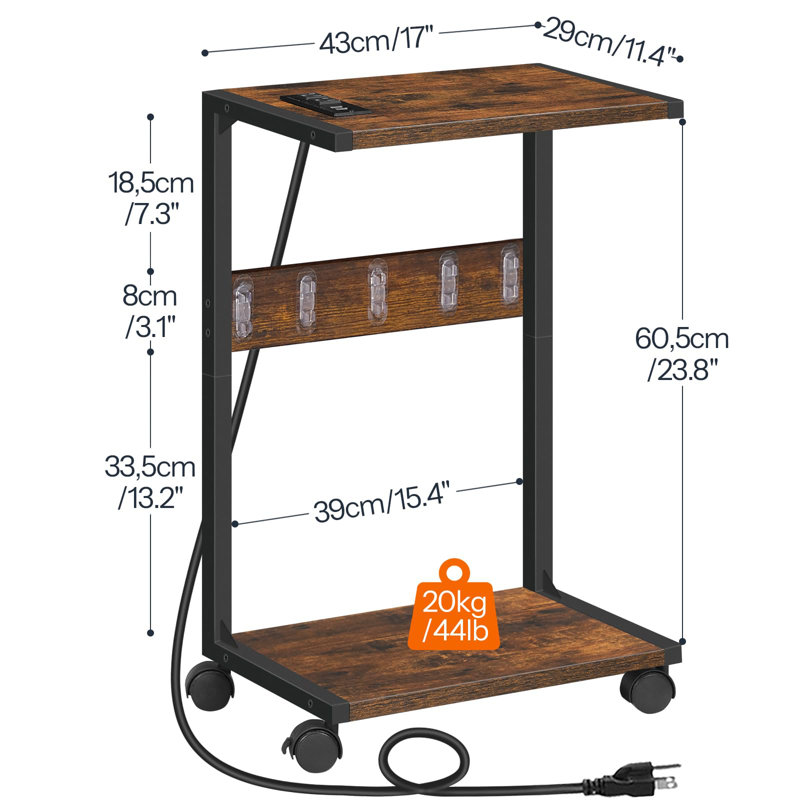 2-Tier Computer Tower Stand - Mobile, Stylish & Versatile For Home And Office