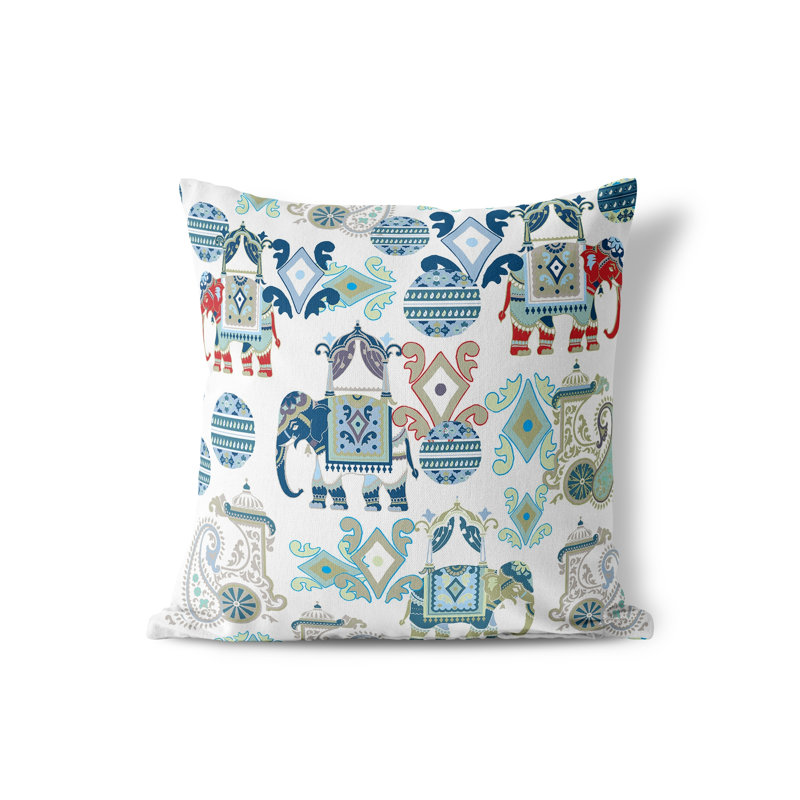 Indoor / Outdoor Square Cushion, 46cm H x 46cm W, Light Grey