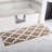 Freida 24x60-inch Cotton Bathroom Rug with Trellis Pattern and Non-Slip Base - Machine Washable-2038635429