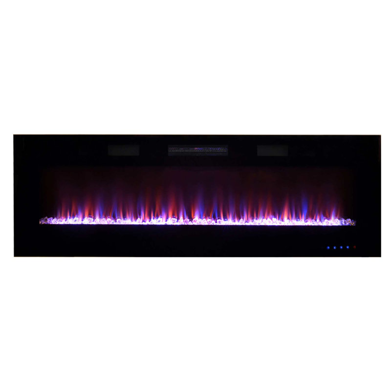Paramount Wall Mounted Electric Fireplace, 20" H x 60" W x 4.2" D