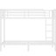 Lit superposé simple en métal TG pour adultes - espace, conception stable, bruit, avec garde-corps et cadre sous-espace de 9,8 pouces, rangement-1275796251-1275796246