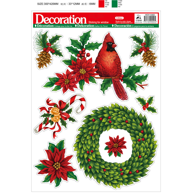 Adhesive Vinyl Bundle Sheets Christmas Winter Snowflake Pattern