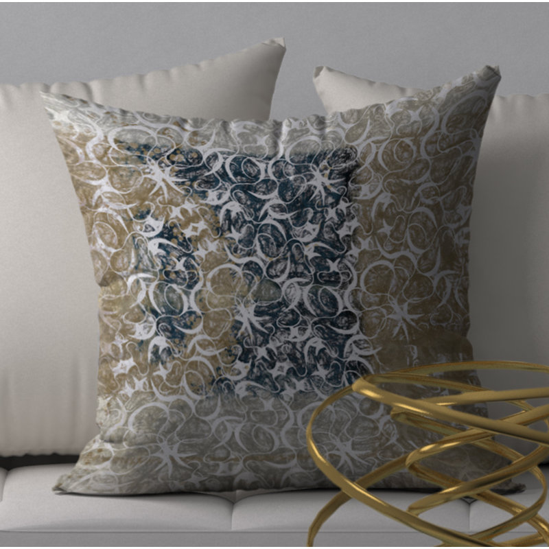 Housse et insert de coussin carré chaleureux Coy, 24" X 24"