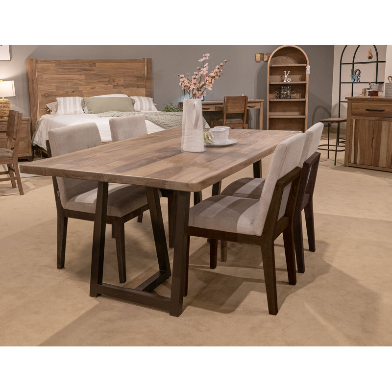 Naturel Parota rectangulaire L 78,75 po x l 40,5 po