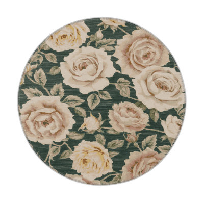 Botanical Beige Indoor and Outdoor Area Rug