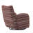 360° Swivel Leisure Chair Fabric Striped Armrest Swivel Chair With Sand-Rimmed Fabric And Metal Bracket-1948947888