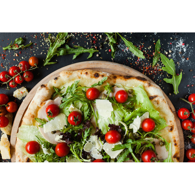 Pizza by Igor_kell - Wrapped Canvas Print, 61cm H x 91cm W x 3.8cm D