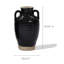 Ensemble de 2 vases décoratifs Clarrie Black Vintage Amphora