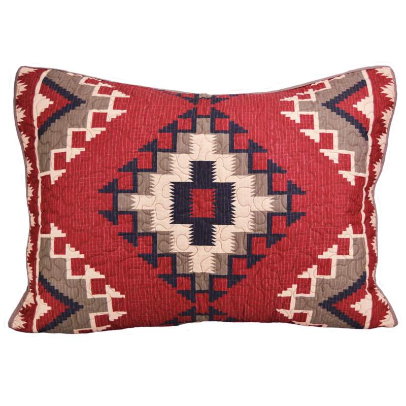 Mojave Red Southwest Polyester Queen Quilt Set