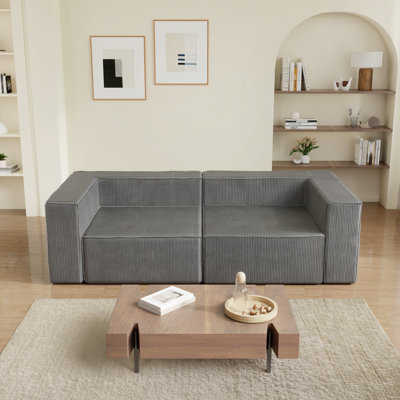 2 Seater Corduroy Sofa
