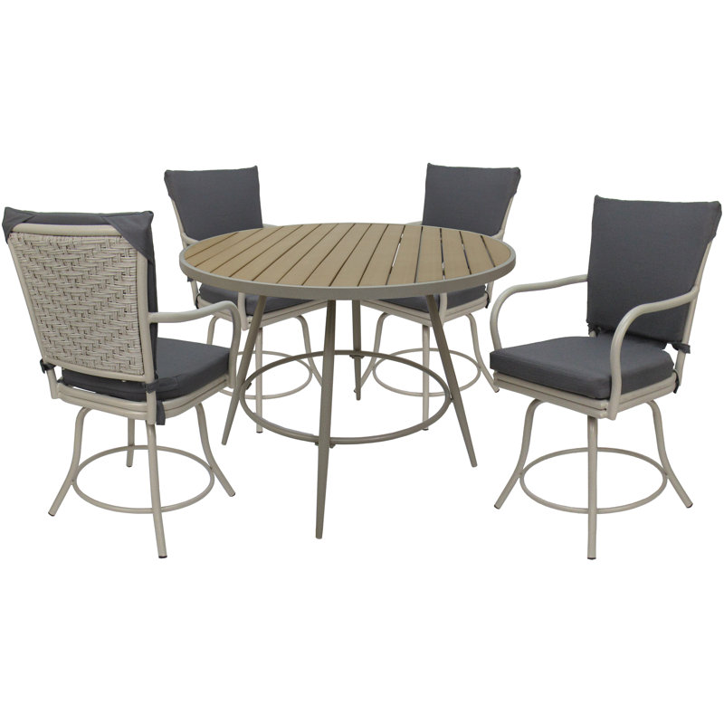 Ensemble repas pour 4 personnes Soter, Beige, Gris