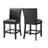 Carrara 6-Piece Marble Counter Dining Set(Table, Storage Bench & 4 Counter Chairs)