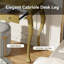 Bureau de maquillage avec miroir ovale-1270878150
