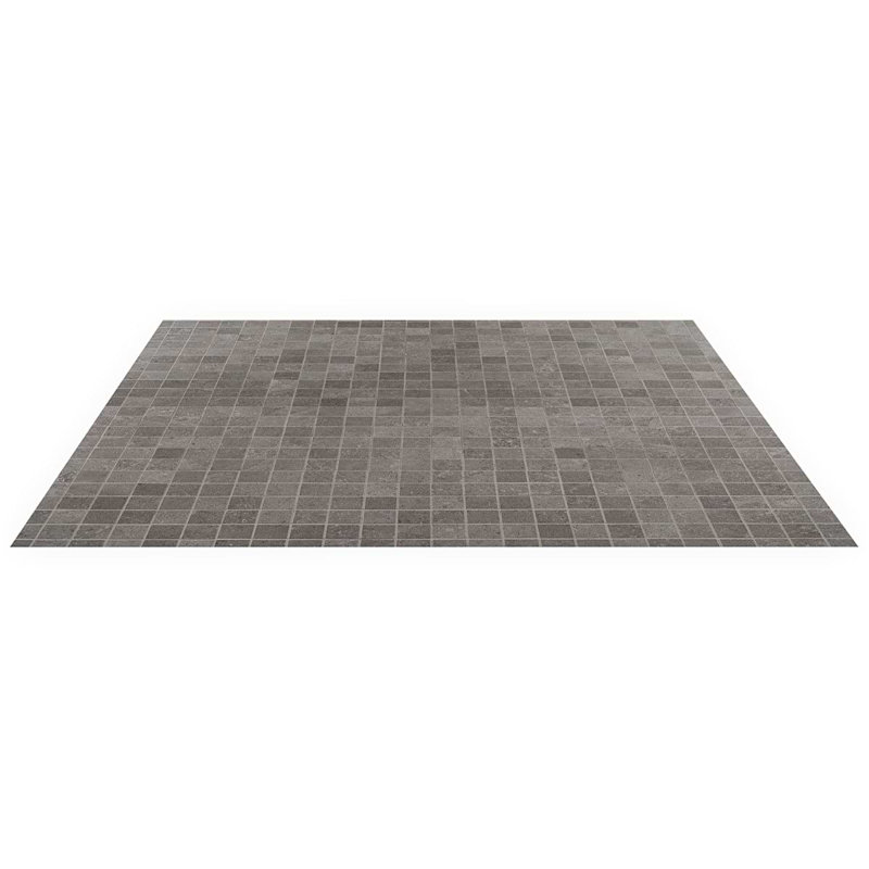 New Rock 2X2 Matte Porcelain Mosaic, Fossil Dark Gray
