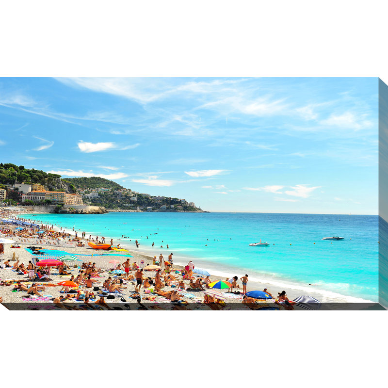 « nice, france », reproduction de photo sur toile tendue, H 36 po x l 60 po x P 1,5 po