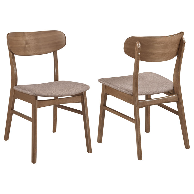 Chaise de salle à manger Dortch noyer et brun (ensemble de 2)