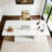 Faux Marble Wood Executive Computer Desk for Office-1006500745