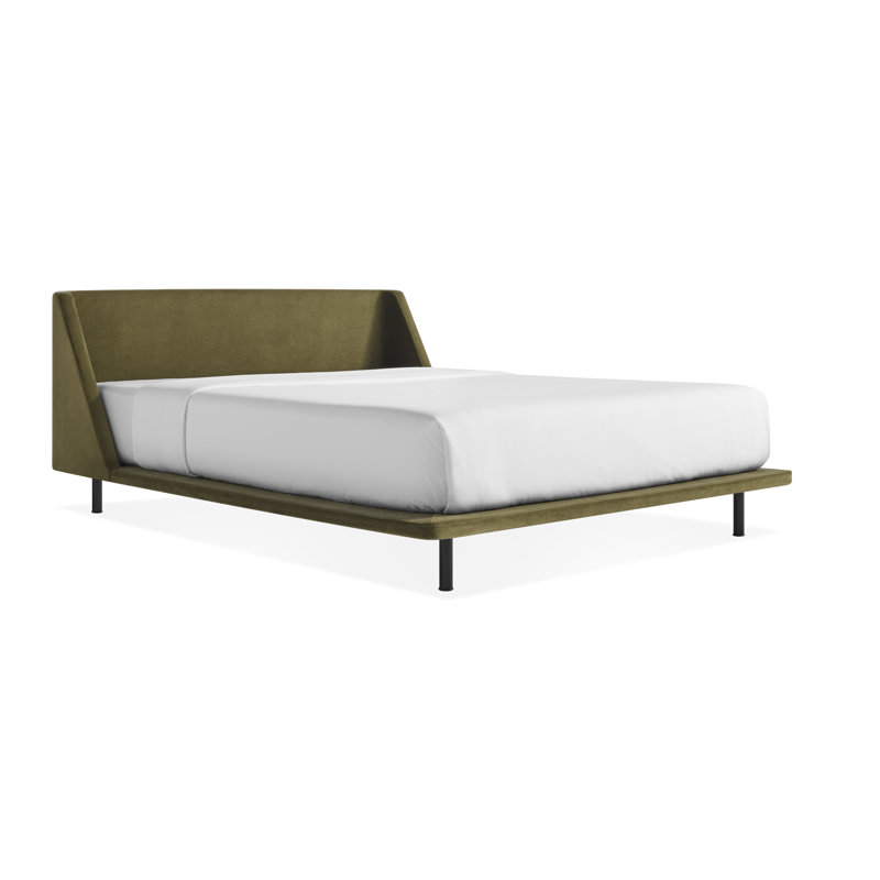 Nook Upholstered Bed, King, Moss Velvet