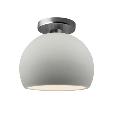 Single Light Ceramic LED Semi Flush Mount