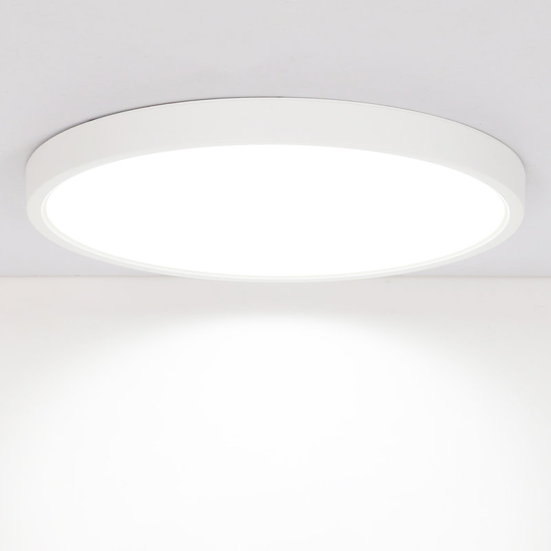30Cm White Ultra Slim Dimmable LED Flush Mount Ceiling Light With Remote