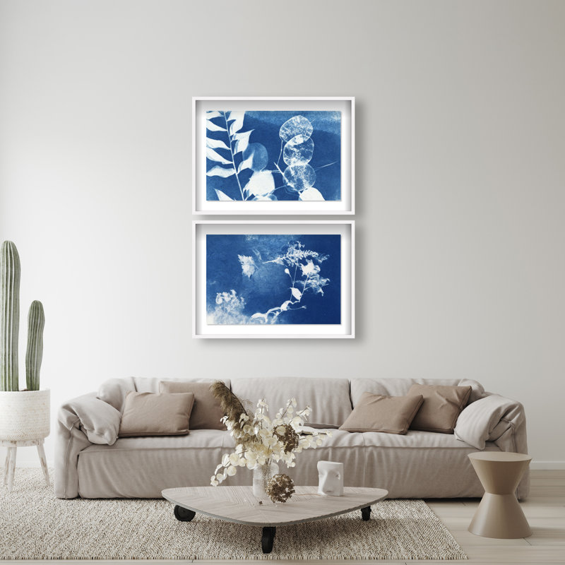 Faded Poetry Set Set by Oliver Gal, 37.5"H x 25.5"W, White Shadowbox