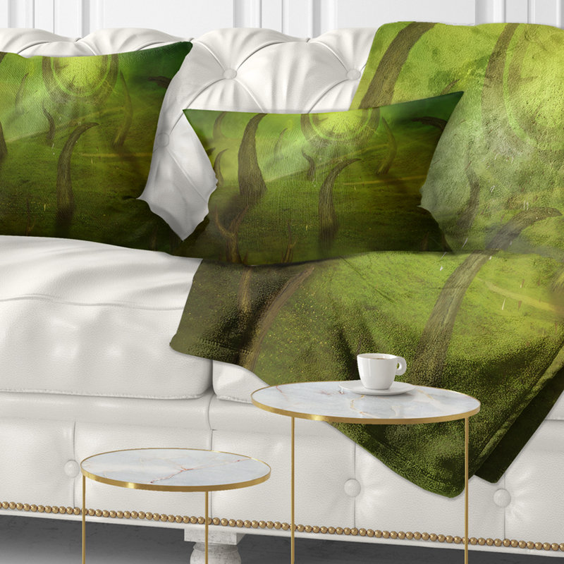  Coussin abstrait voyage dans le temps, 12 po x 20 po, Oreiller européen