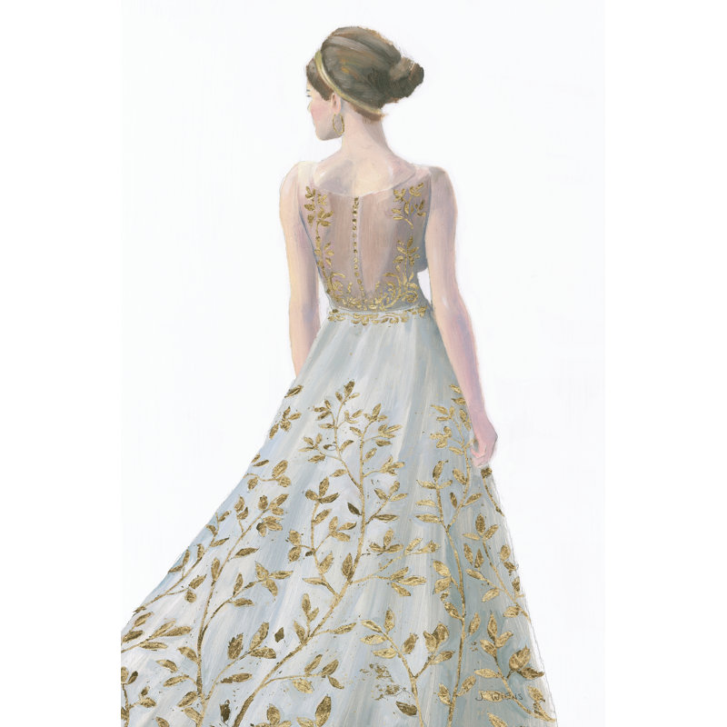 Beautiful Lady II Dress by James Wiens - Wrapped Canvas Painting, 46cm H x 30cm W