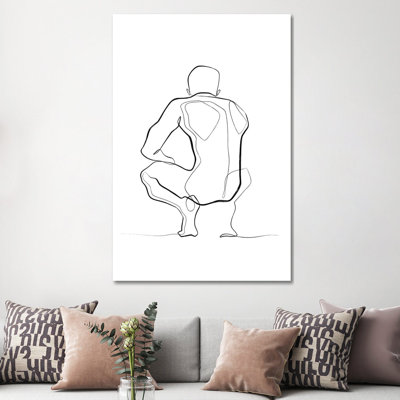 Nude Figure by Dane Khy - Wrapped Canvas Gallery-Wrapped Canvas Giclée