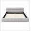 Queen Size Upholstered Bed Frame With Thick Chenille Fabric And Comfortable Headboard For Elegant Bedrooms-652838845