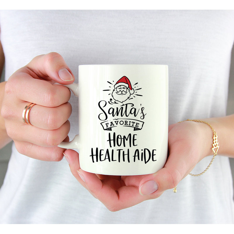 Grande tasse à café Tuileries, « Santa's Favorite Home Health Aide »