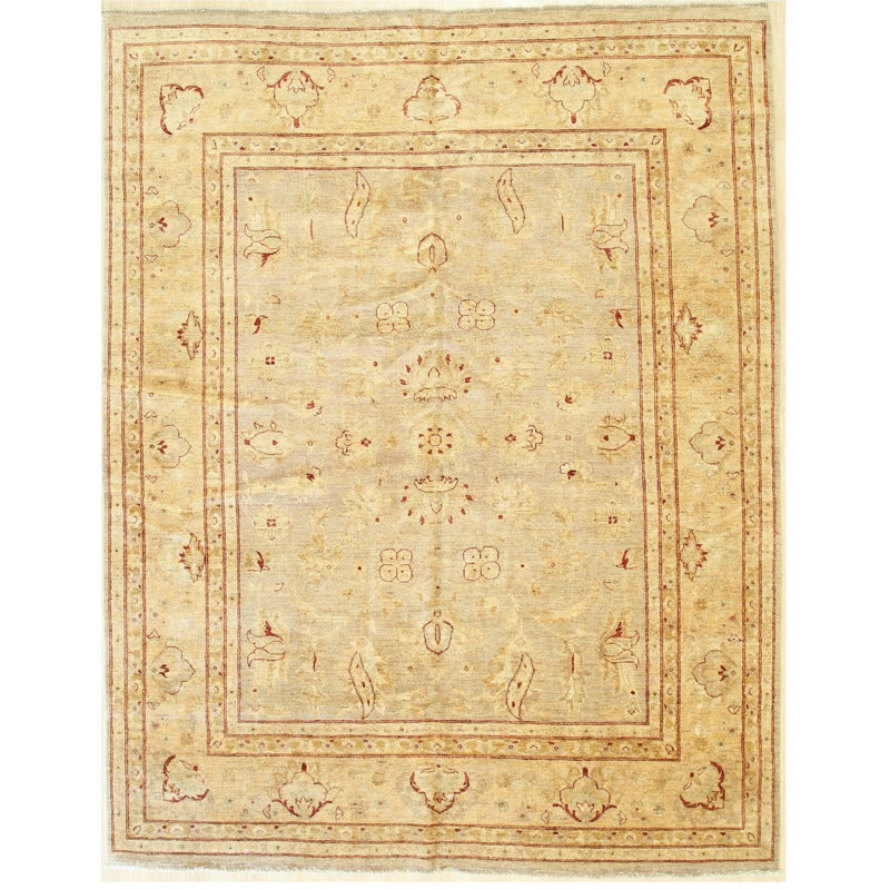 Beige Traditional Oriental Peshawar Area Rug