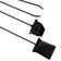 Stand Alone 5 Piece Steel Fireplace Tool Set
