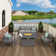 4 Piece Sofa Seating Group with Cushions and Fire Pit Table