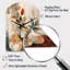 Green And Beige Channeling Bohemian Vibes - Arch Shape Unique Boho Feather Wall Clock-104241714