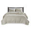 Ensemble de courtepointe 3 pièces crème double / grand